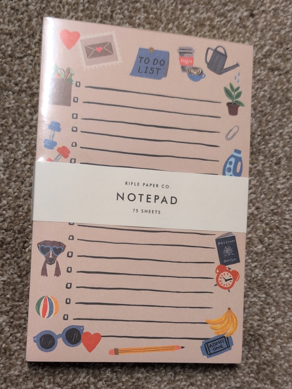 NWT Rifle Paper Co. Checklist Notepad - Picture 2 of 4